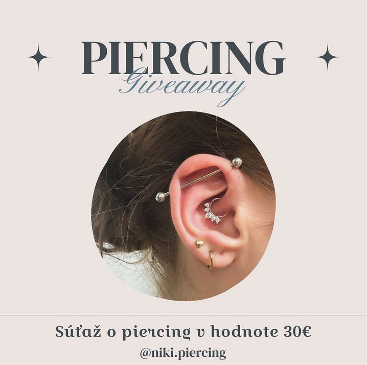 Zahraj si o piercing v hodnote 30 EUR