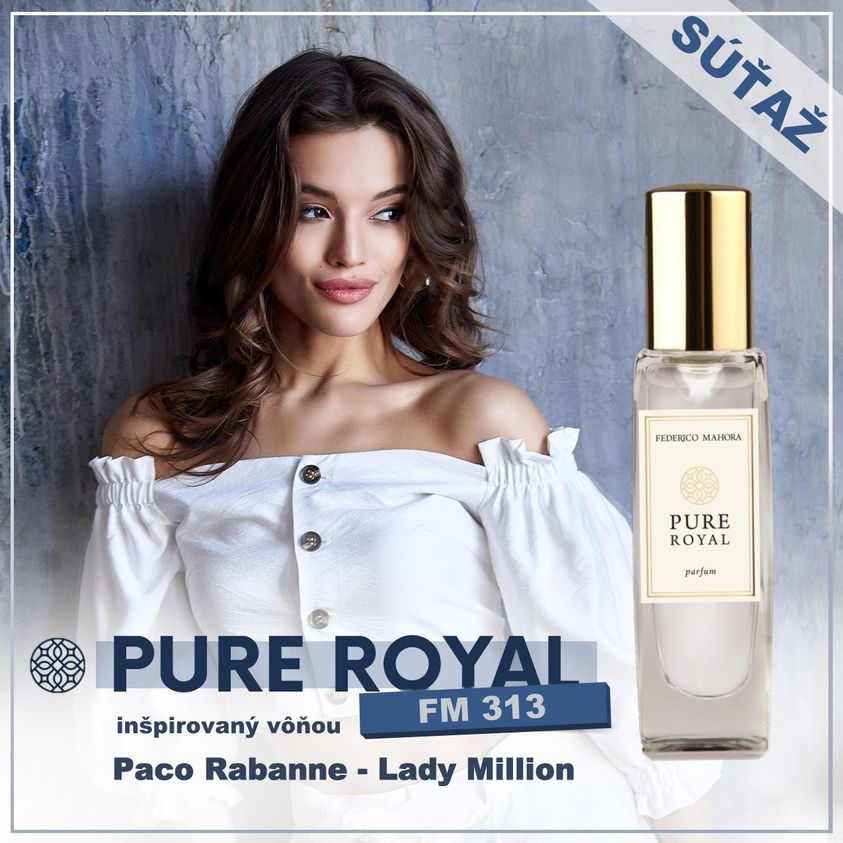 Súťaž o luxusný mini parfum PURE ROYAL