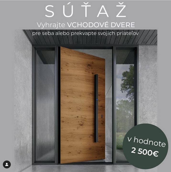 Súťaž o dvere v hodnote 2500 EUR