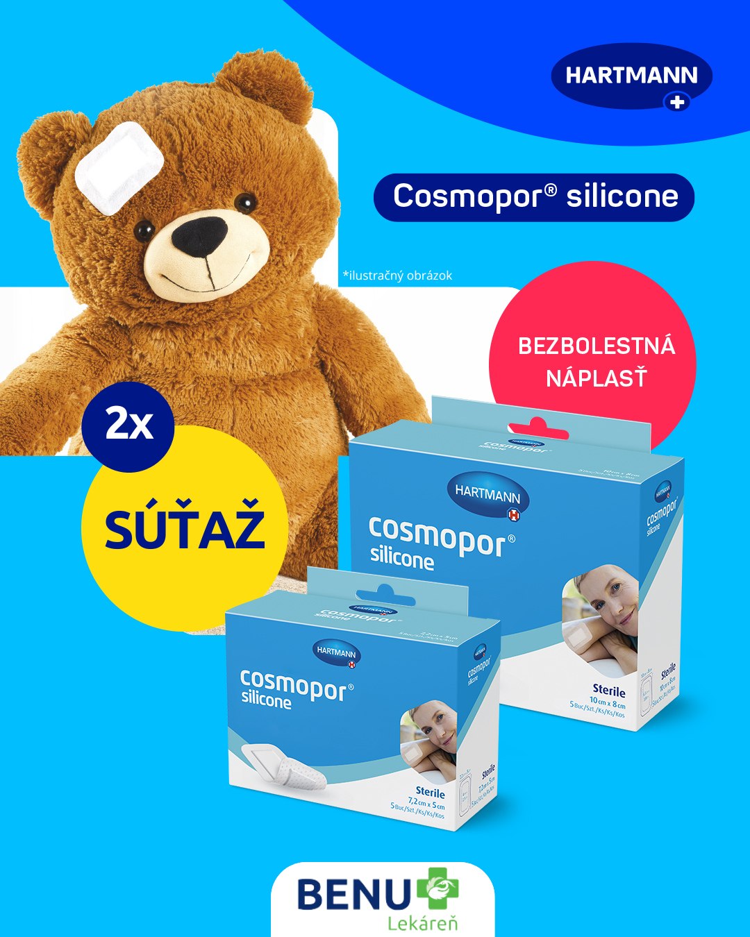 Súťaž o 2x plyšového medveďa a 2x Cosmopor Silicone