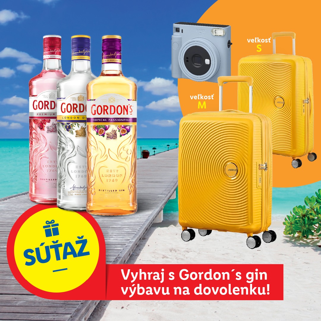 Vyhrajte s Gordon´s gin výbavu na dovolenku