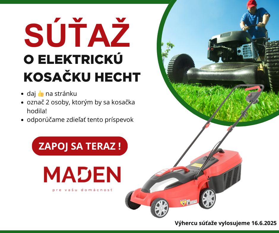 Súťaž o elektrickú kosačku Hecht