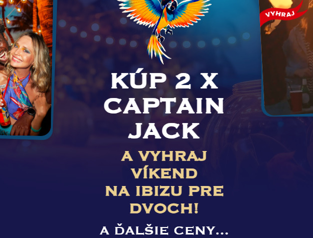 Kúp 2 x Captain Jack a vyhraj víkend na Ibizu pre dvoch