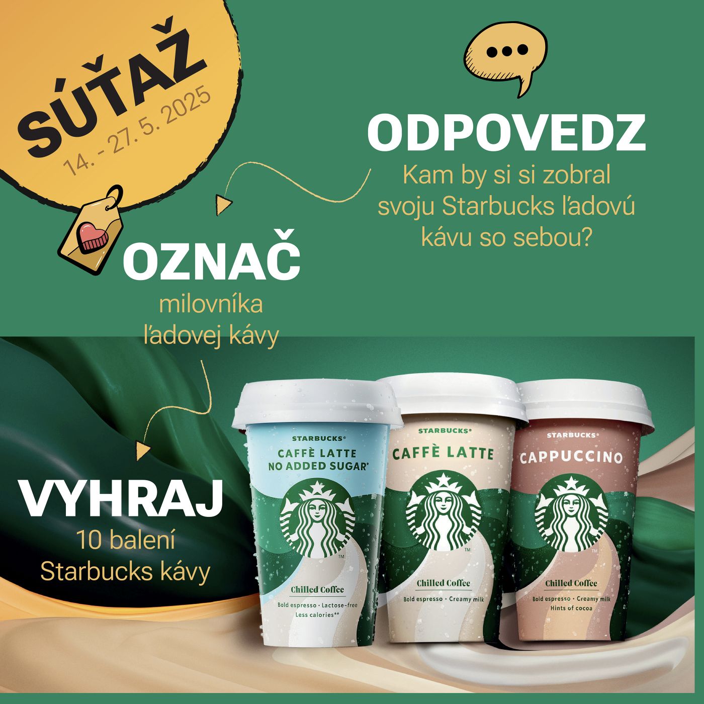 Online súťaž: Súťažte a vyhrajte osviežujúcu Starbucks 