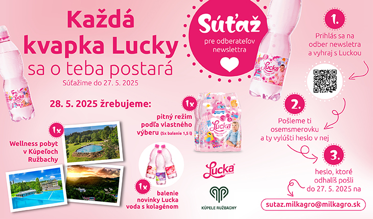 VYHRAJTE S LUCKOU JEDNU Z 3 SKVELÝCH CIEN