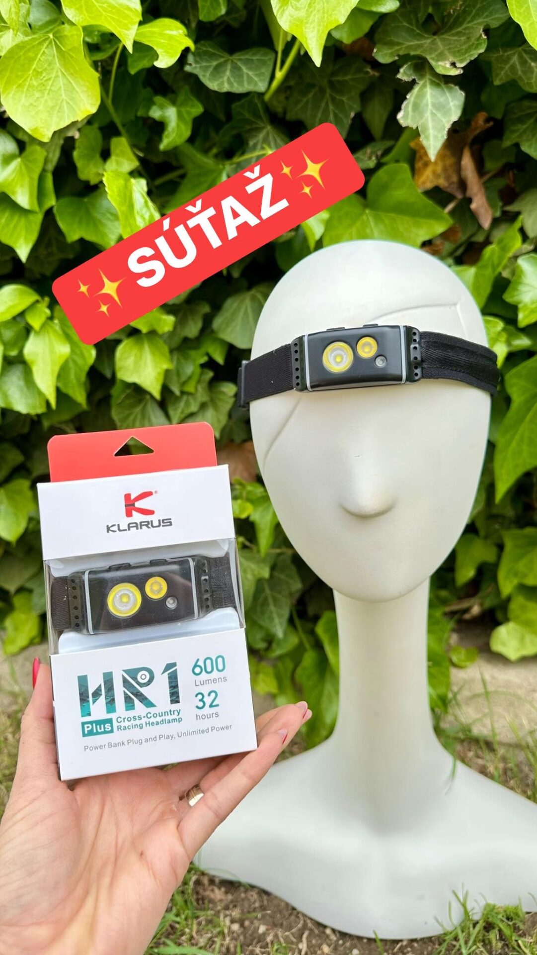 SÚŤAŽ o profi nabíjateľnú LED čelovku Klarus HR1 Plus