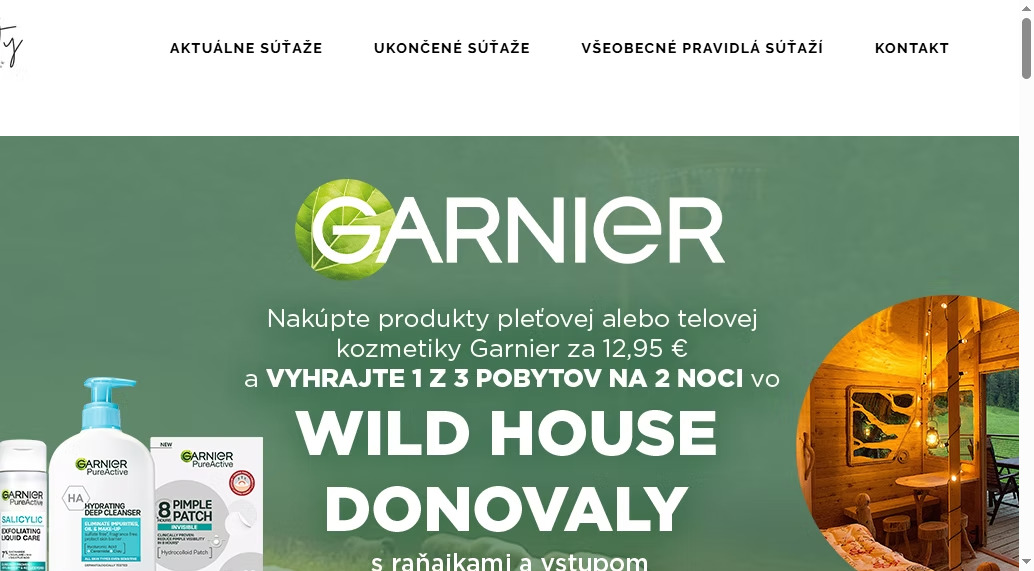 Vyhrajte 1 z 3 pobytov na 2 noci vo Wild house Donovaly