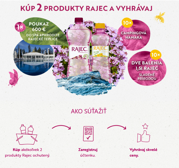 Súťažte s produktmi Rajec