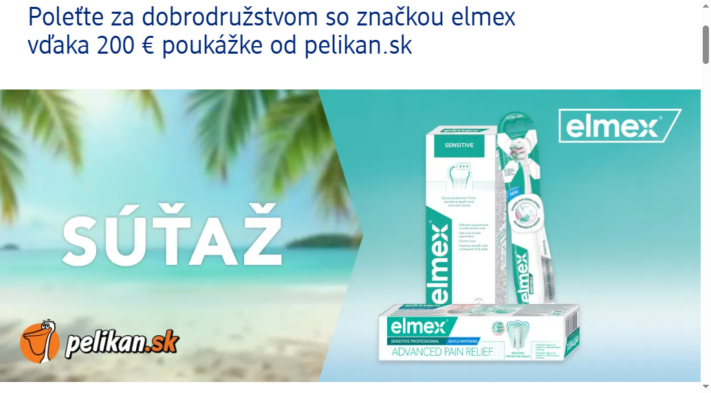 Súťaž o darčekové poukážky na pelikan.sk v hodnote 200€