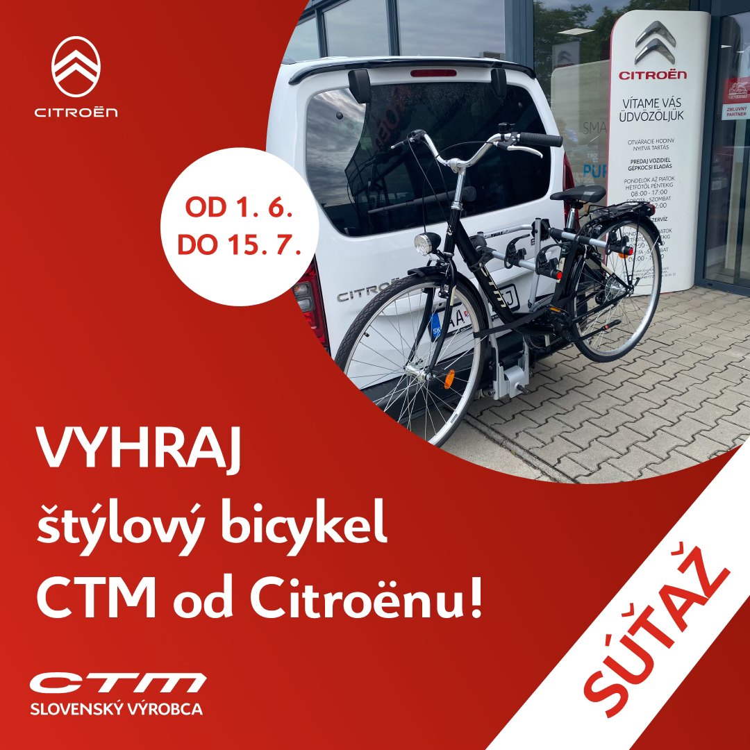 Súťaž o štýlový bicykel CTM od Citroën Béhr &amp; Béhr