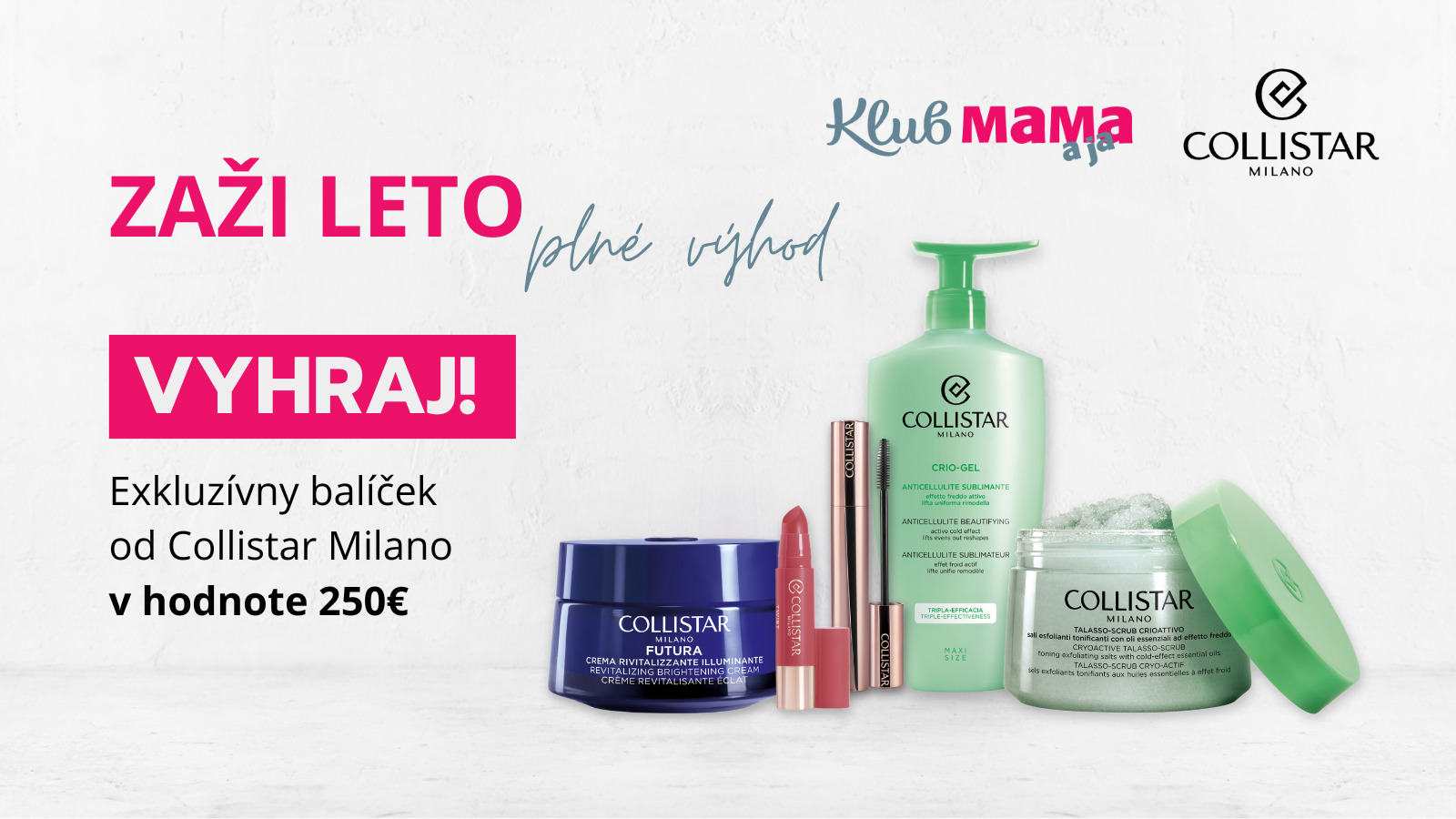 Vyhraj luxusný kozmetický balíček Collistar Milano v ho