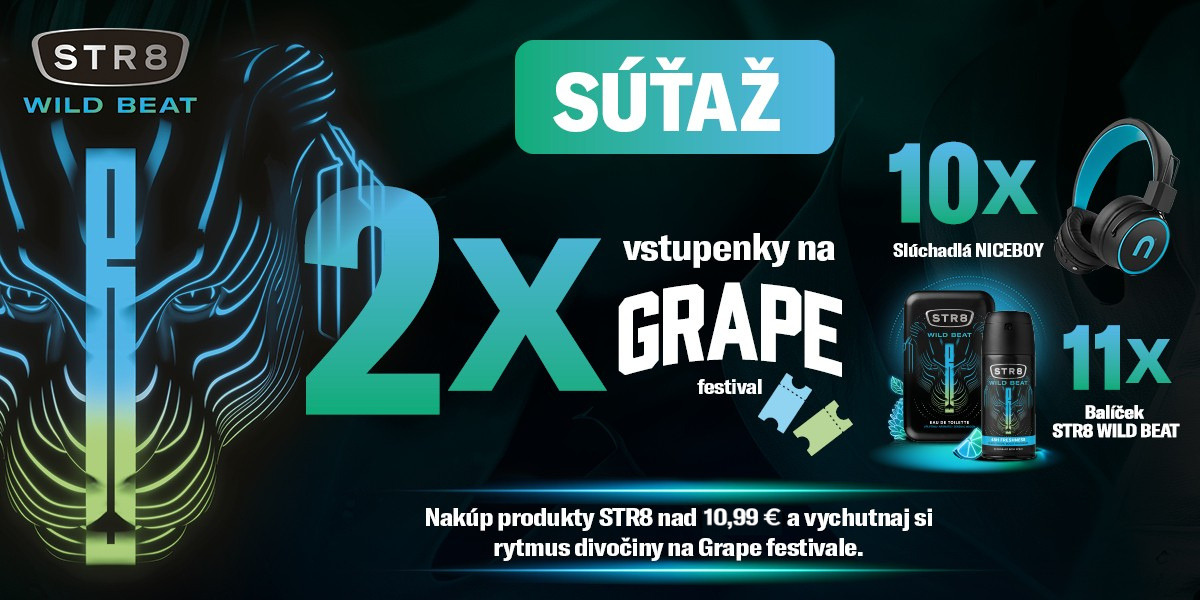 Súťaž o vstupenky na GRAPE: Vychutnaj si rytmus divočin