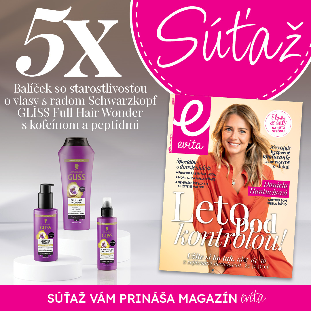 Vyhrajte 5x balíček produktov so starostlivosťou o vlas
