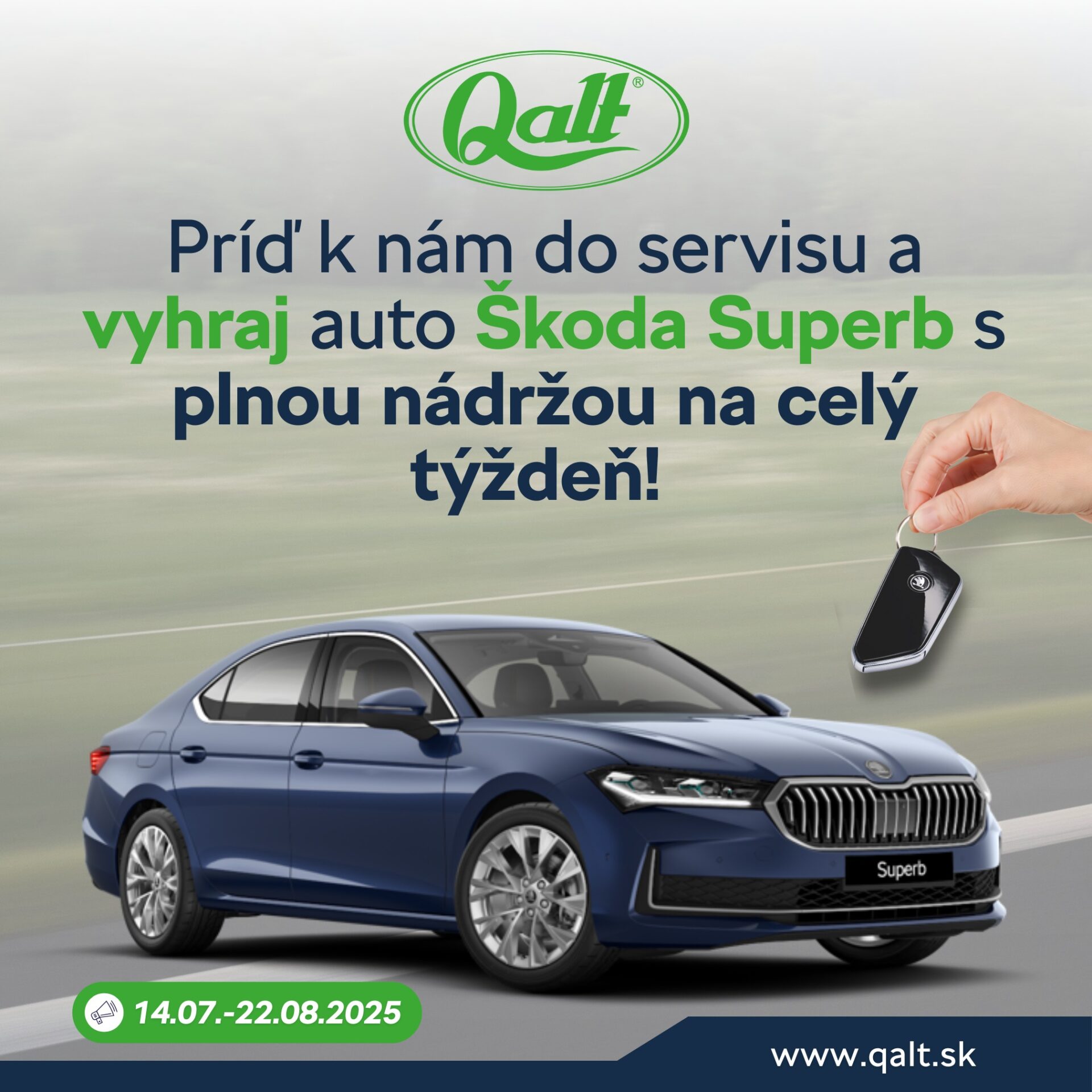 Vyhrajte týždenný prenájom Škody Superb s plnou nádržou