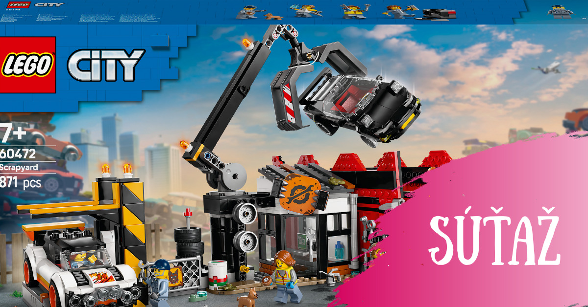 Letná súťaž o stavebnicu LEGO® City Šrotovisko
