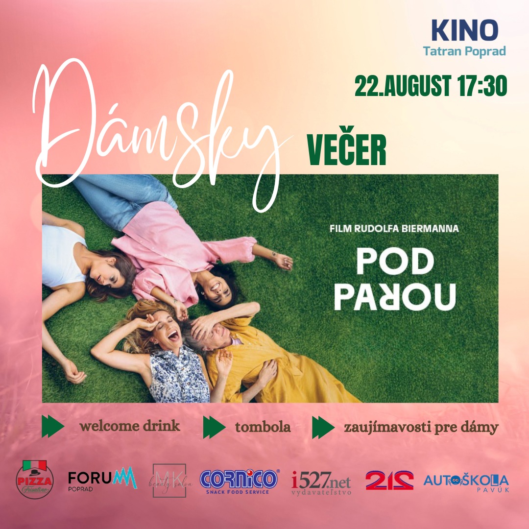 SÚŤAŽ o 2 lístky na Dámsky večer v Kine Tatran