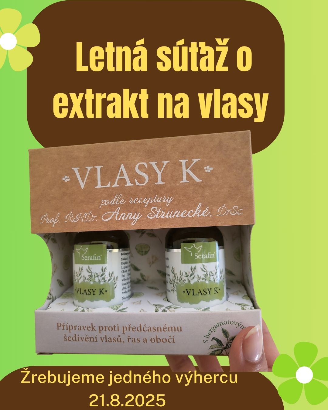 SÚŤAŽ O PRÍRODNÝ EXTRAKT NA VLASY OD SERAFIN