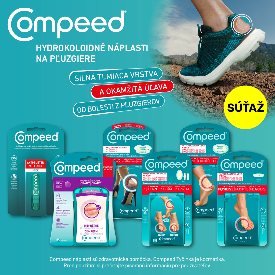 Vyhraj balíček Compeed pre bezbolestné dni!