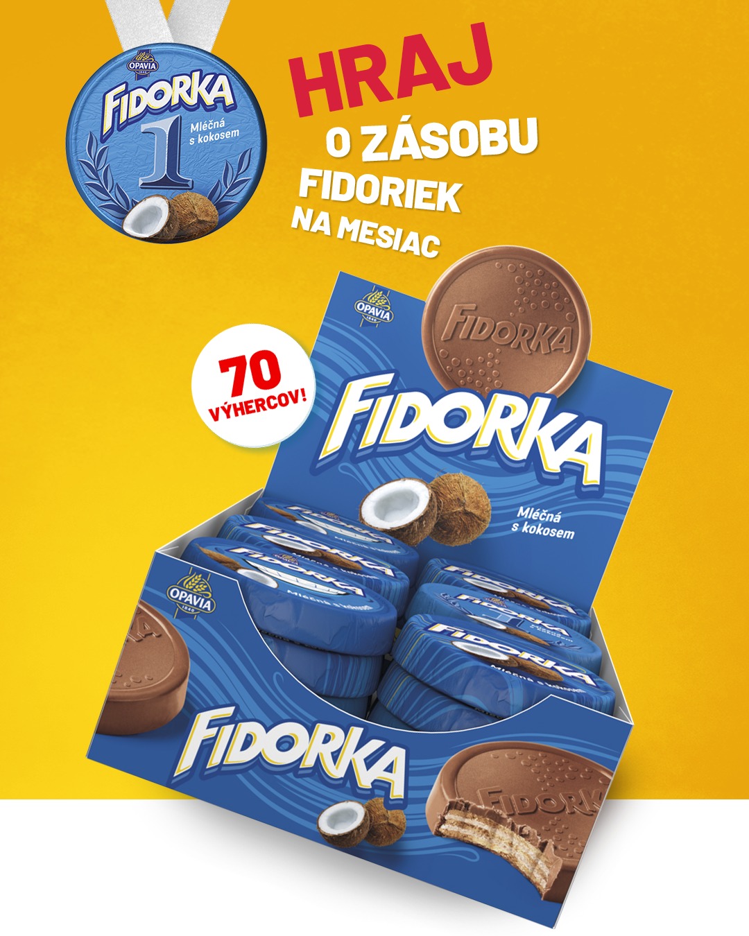Hraj o zásobu Fidoriek na Facebooku