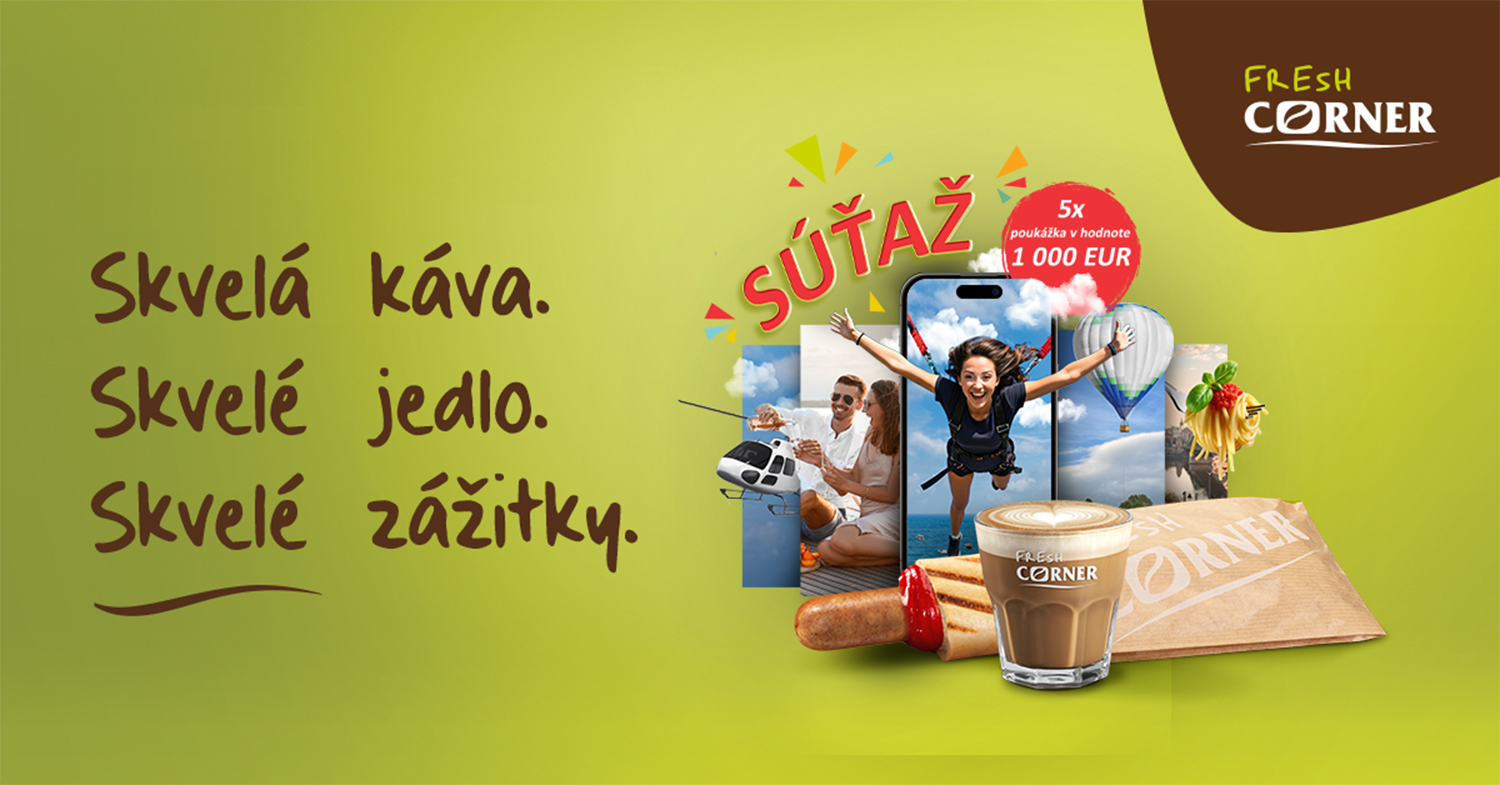 Súťaž o 5 nezabudnuteľných zážitkov s Fresh Corner a Sl