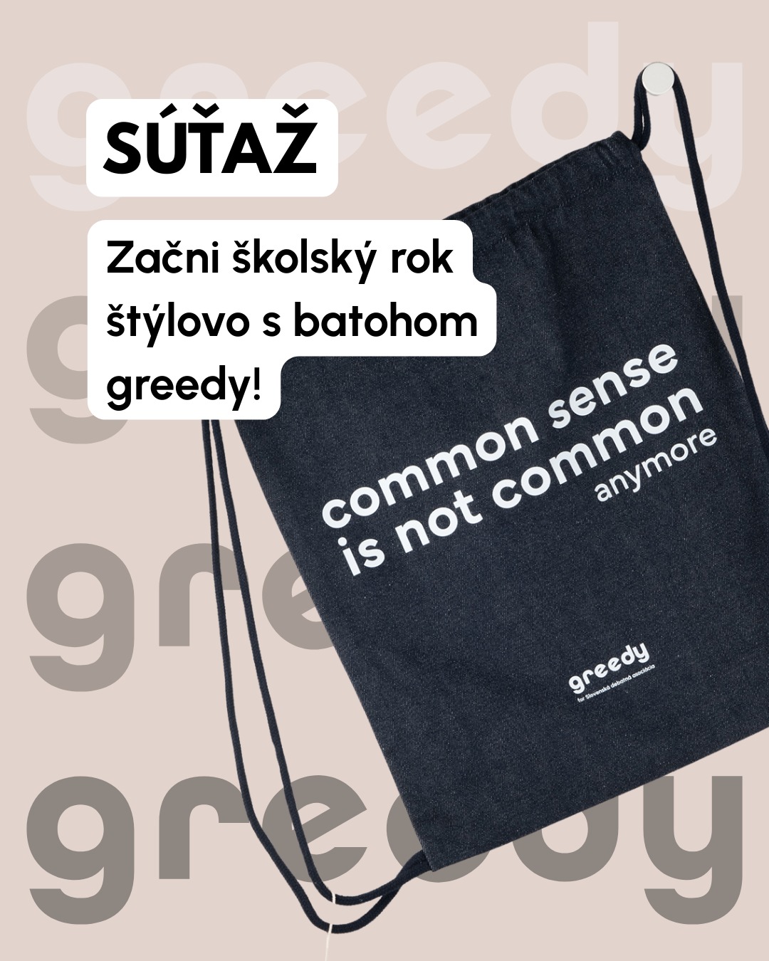 Septembrová súťaž o denimový batoh Greedy