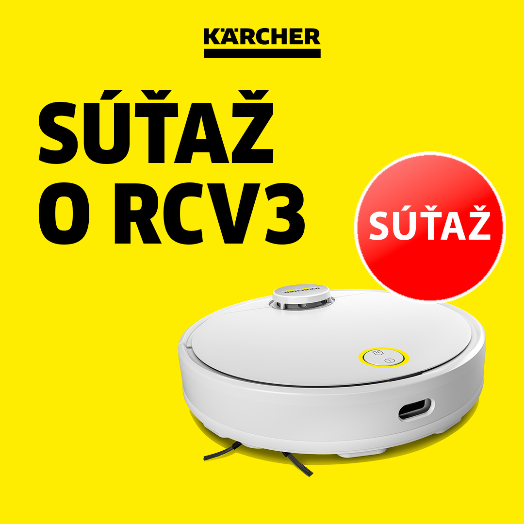 SÚŤAŽ o Kärcher robotický vysávač s mopom RCV3 White