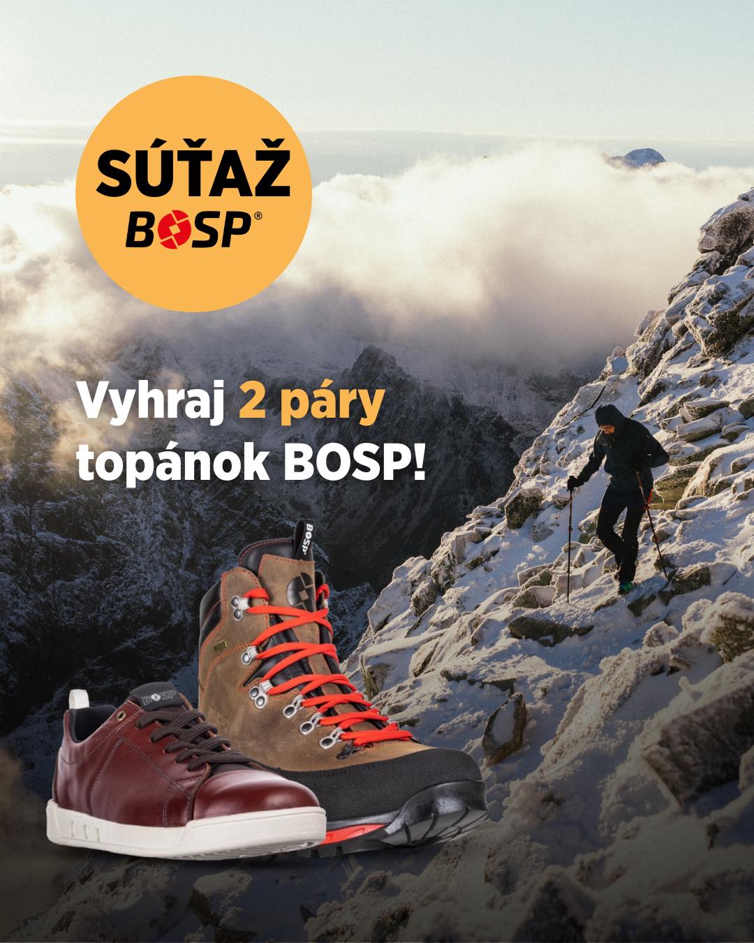 Súťaž o topánky BOSP v hodnote viac než 300€