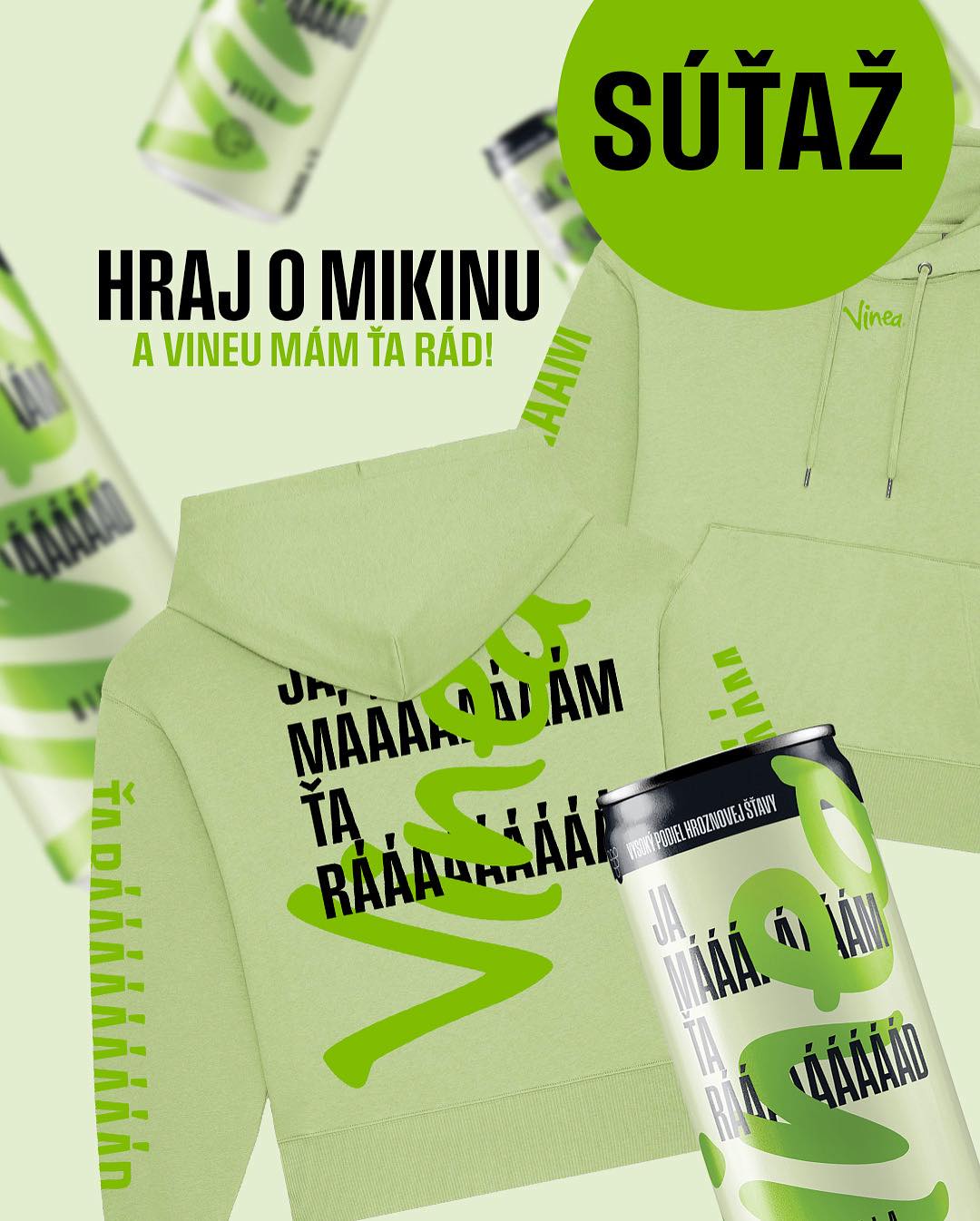 Súťažte o mikinu a 4-pack Viney