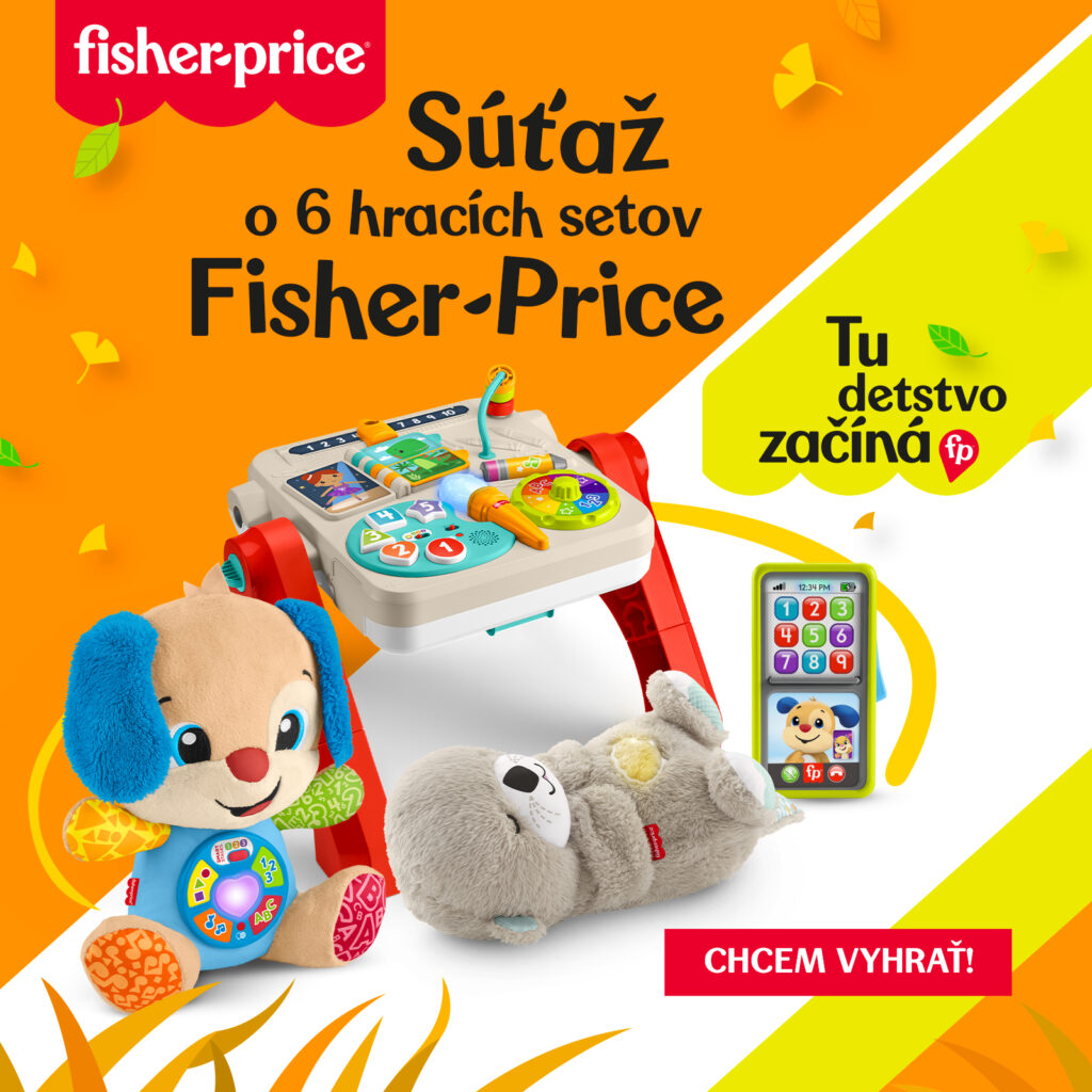 Súťaž o 6 darčekových setov Fisher-Price