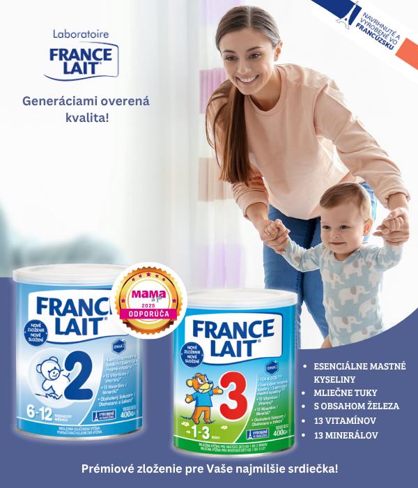 SSúťaž o France lait dojčenská výživa je vyvinutá podľa
