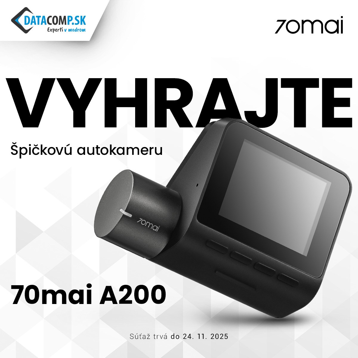 Súťaž o autokameru 70mai A200