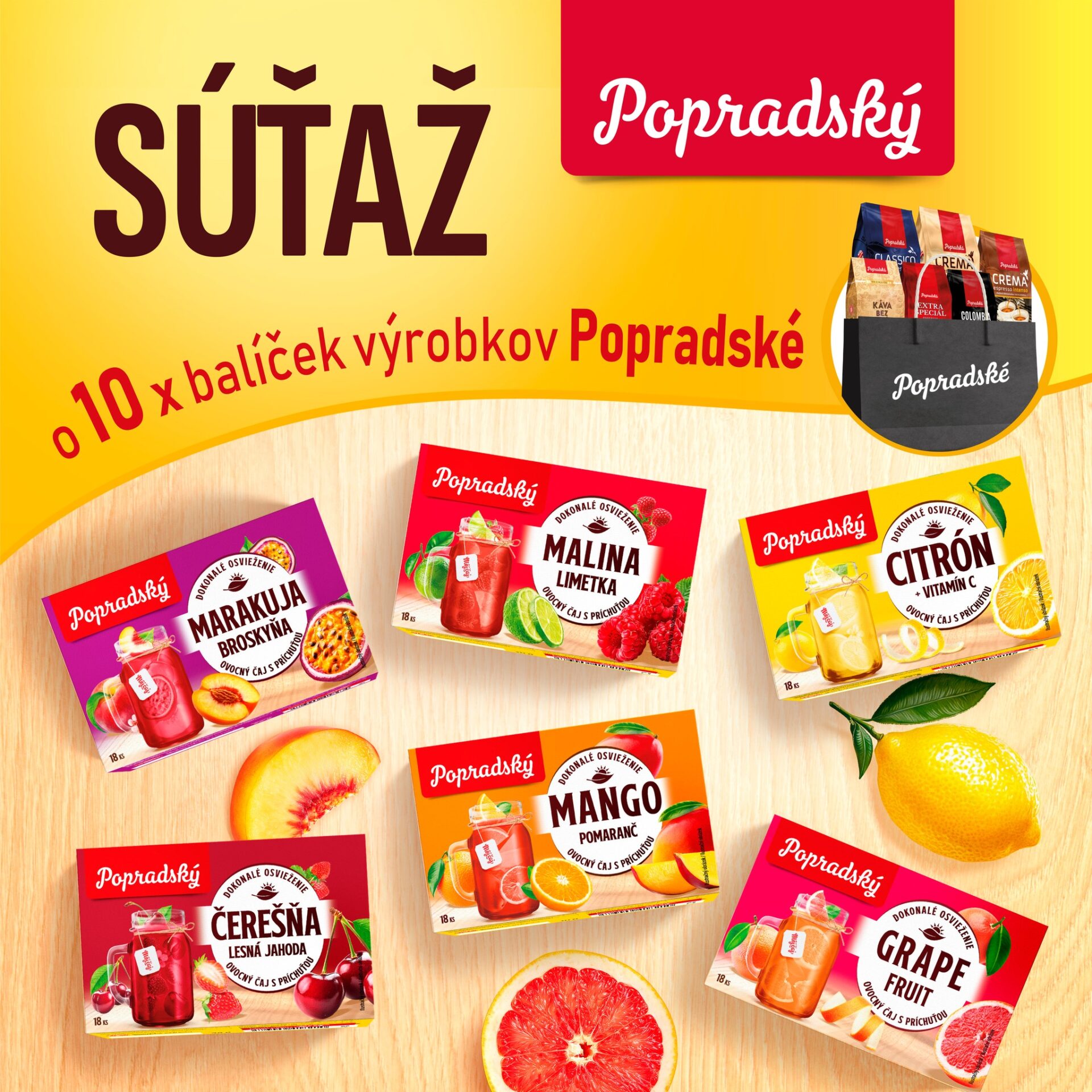 Súťaž s čajmi od Popradské