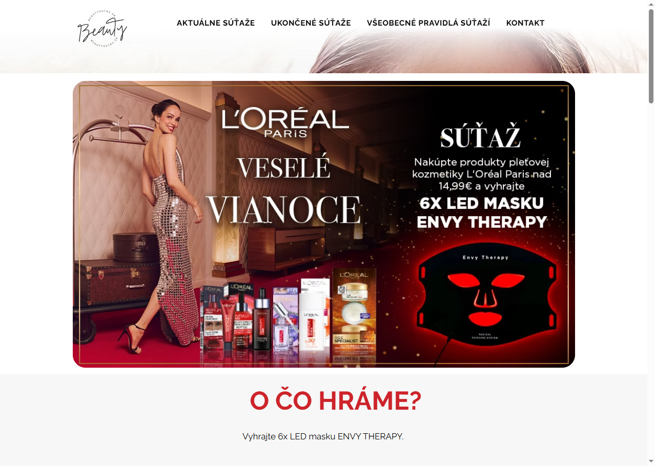 Vyhrajte 6x LED masku ENVY THERAPY