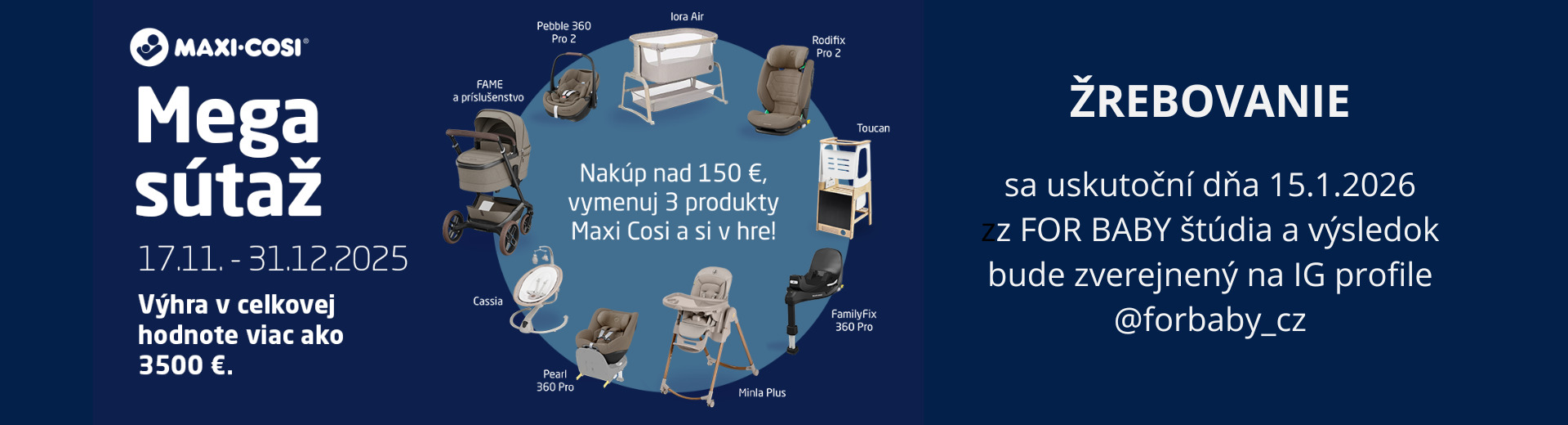 Súťaž o balíček produktov Maxi-Cosi v hodnote viac ako 