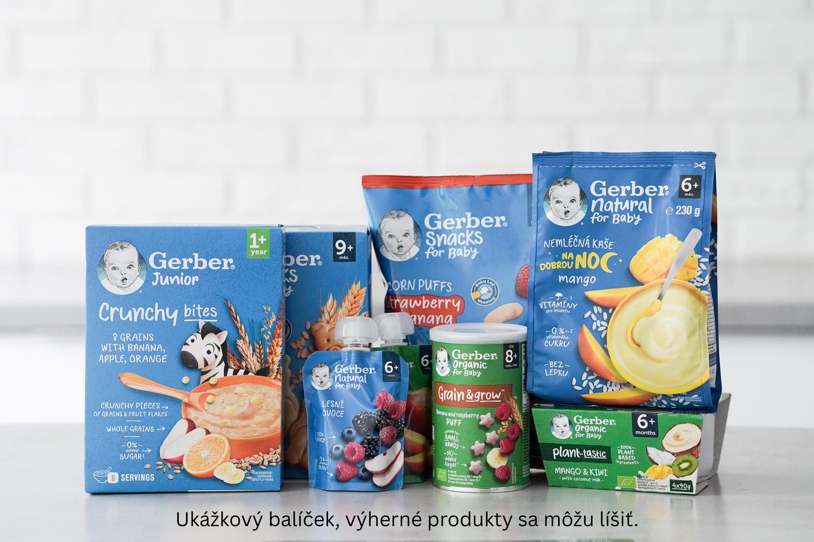 Vyhrajte nadupaný balíček plný dobrôt od značky GERBER