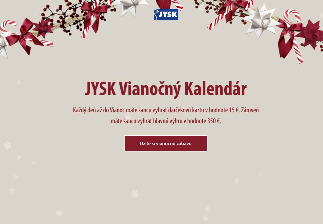 JYSK Vianočný kalendár 2025