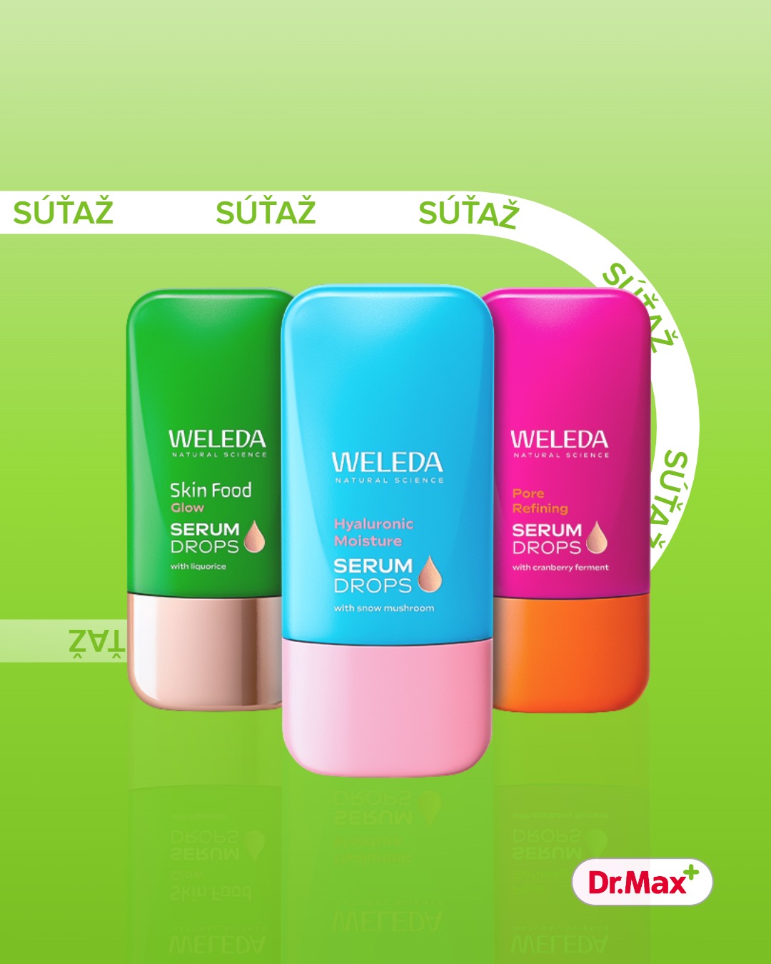 Súťaž o balíčky nových pleťových sér Weleda Booster Dro
