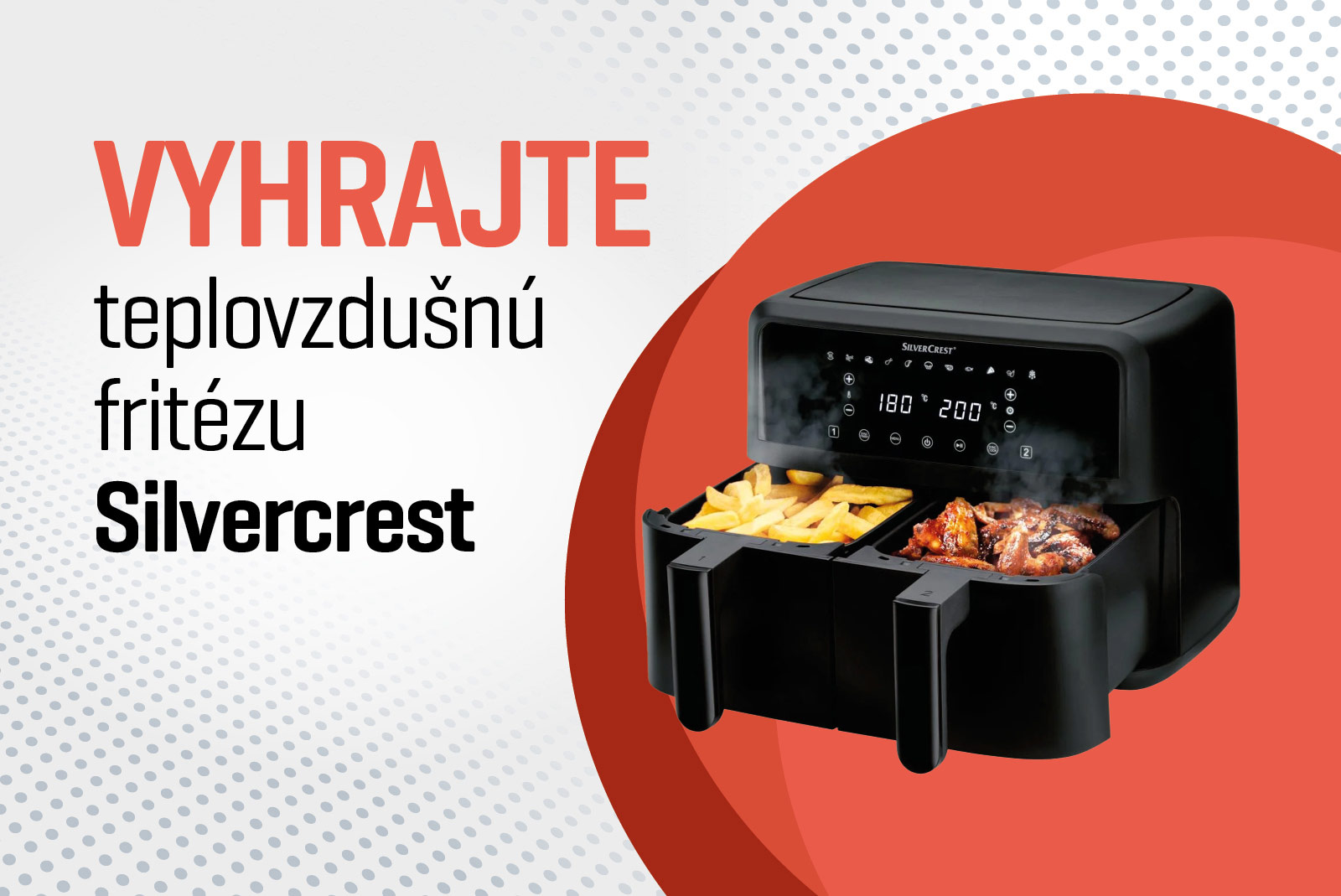 Vyhrajte teplovzdušnú fritézu Silvercrest