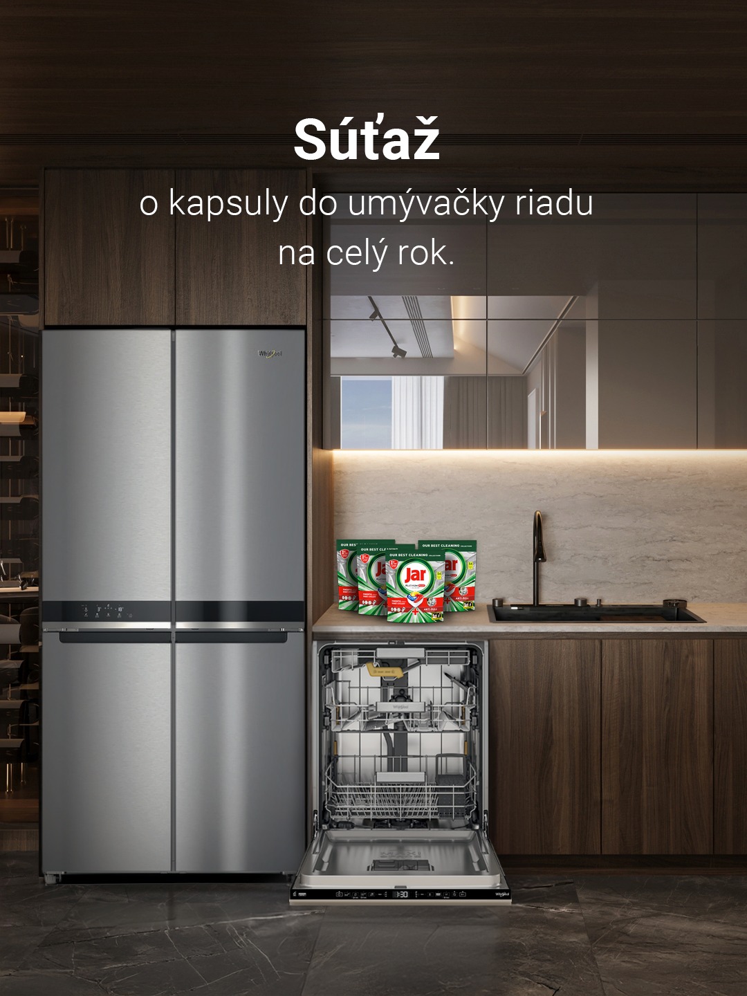 Vyhrajte zásobu kapsúl JAR do umývačky riadu na celý ro