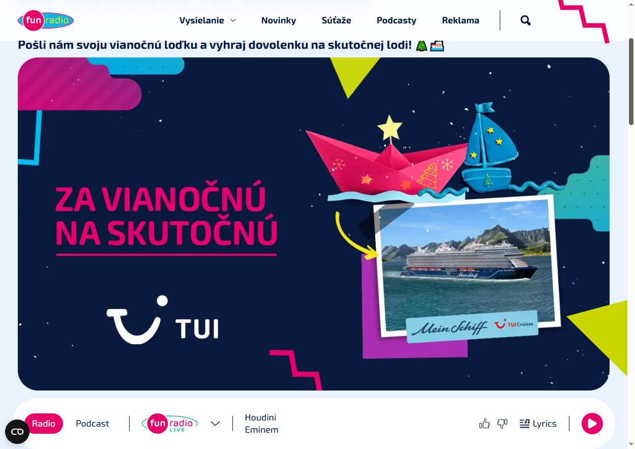 Súťaž o plavbu po Stredomorí na palube výletnej lode TU