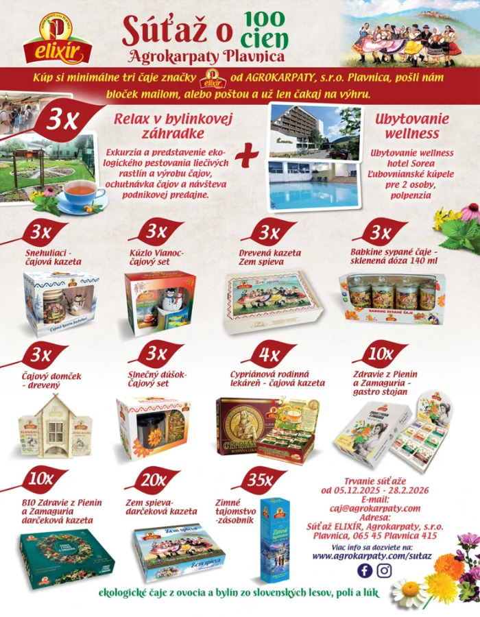 Súťaž o 100 skvelých cien