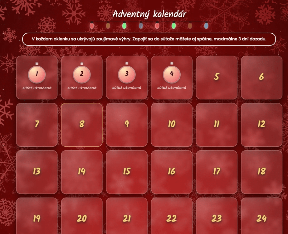 Adventný kalendár Žilinak.sk