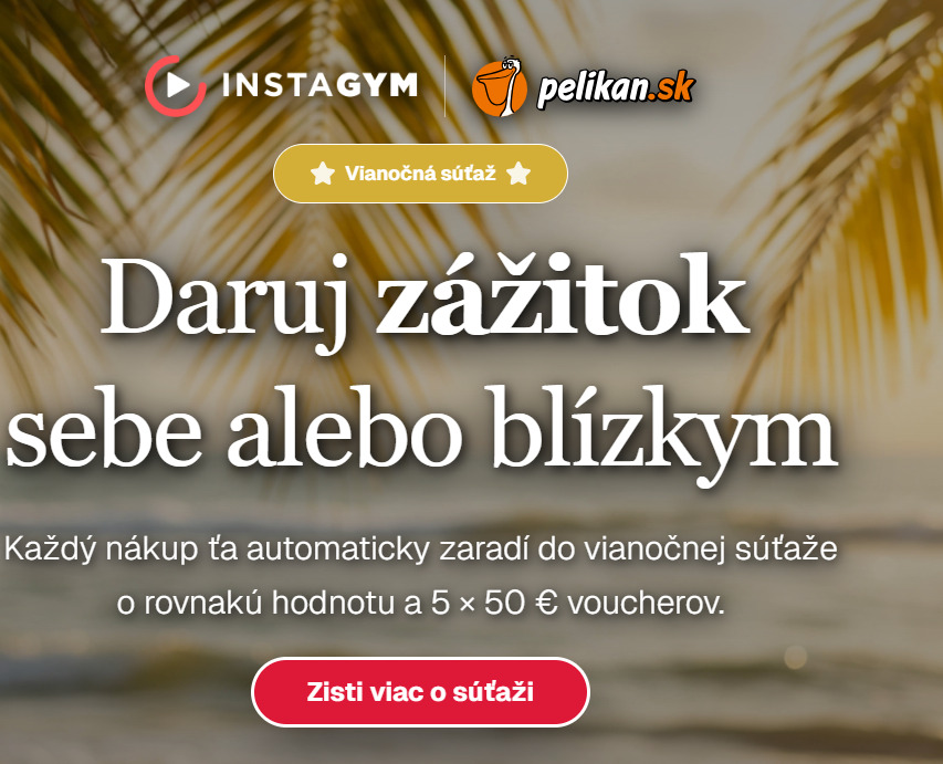 DARUJ VIANOČNÚ POUKÁŽKU a získaj 50 € Bonus od Pelikan.