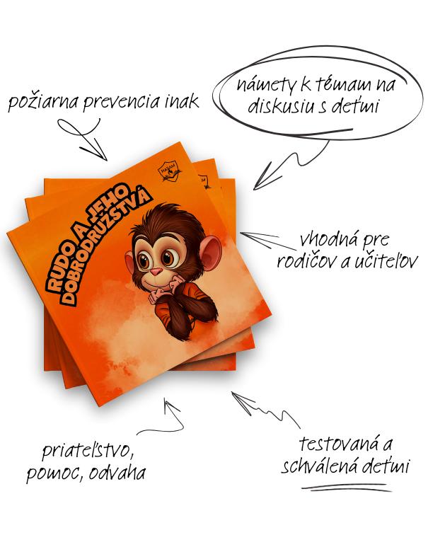 Vyhrajte náučnú detskú knihu o opičiakovi Rudovi