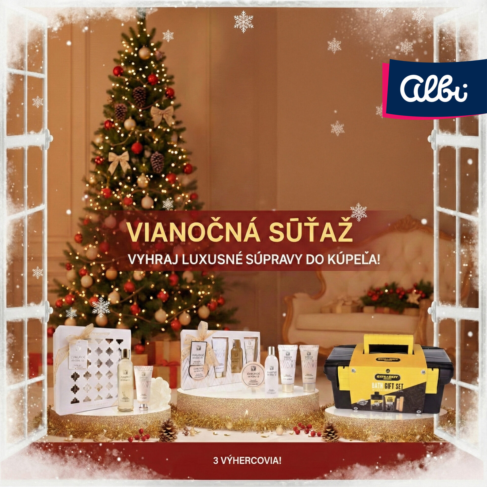 Súťaž o 3 súpravy luxusnej kozmetiky do kúpeľa od ALBI