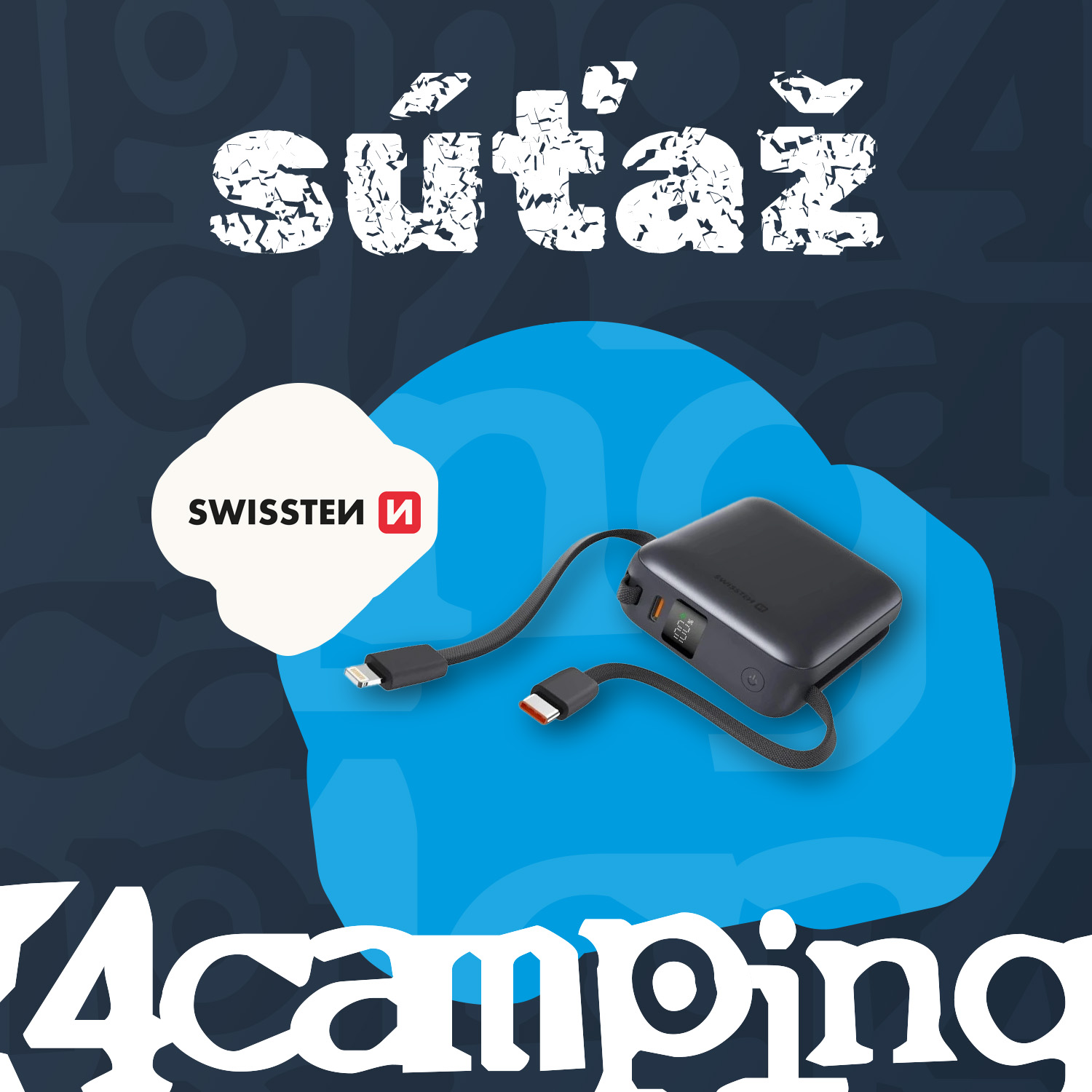 SÚŤAŽ o POWERBANKU Swissten 10 000 mAh