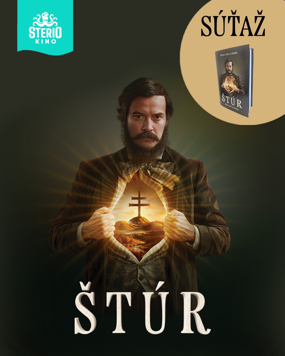 Súťaž o 3 balíčky k filmu Štúr, knihu a 2 vstupenky do 
