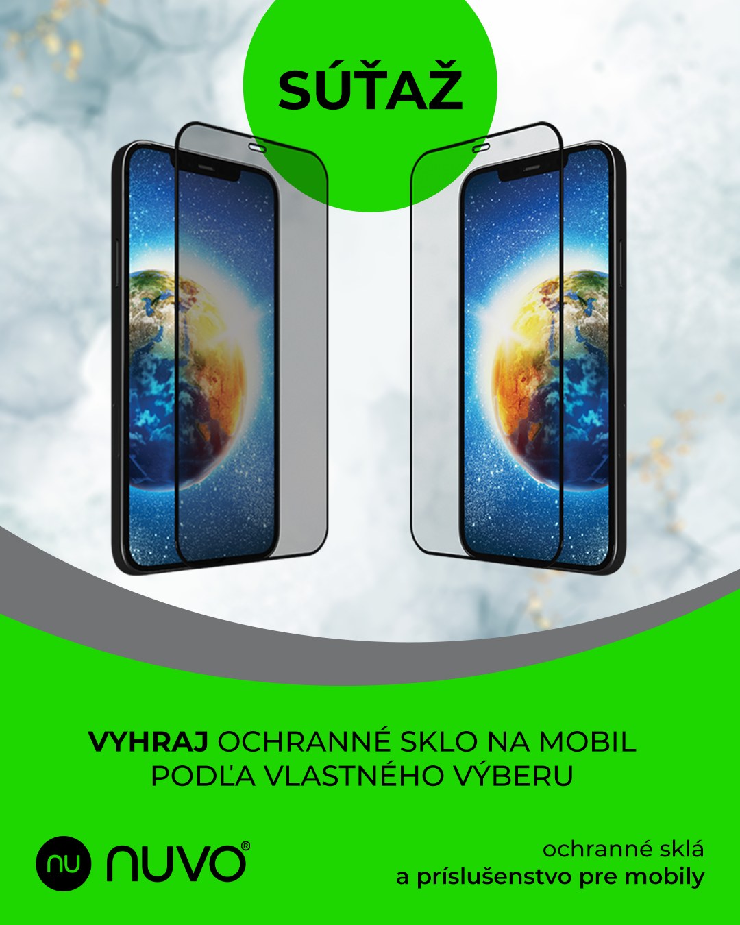 Vyhraj ochranné sklo na mobil podľa vlastného výberu