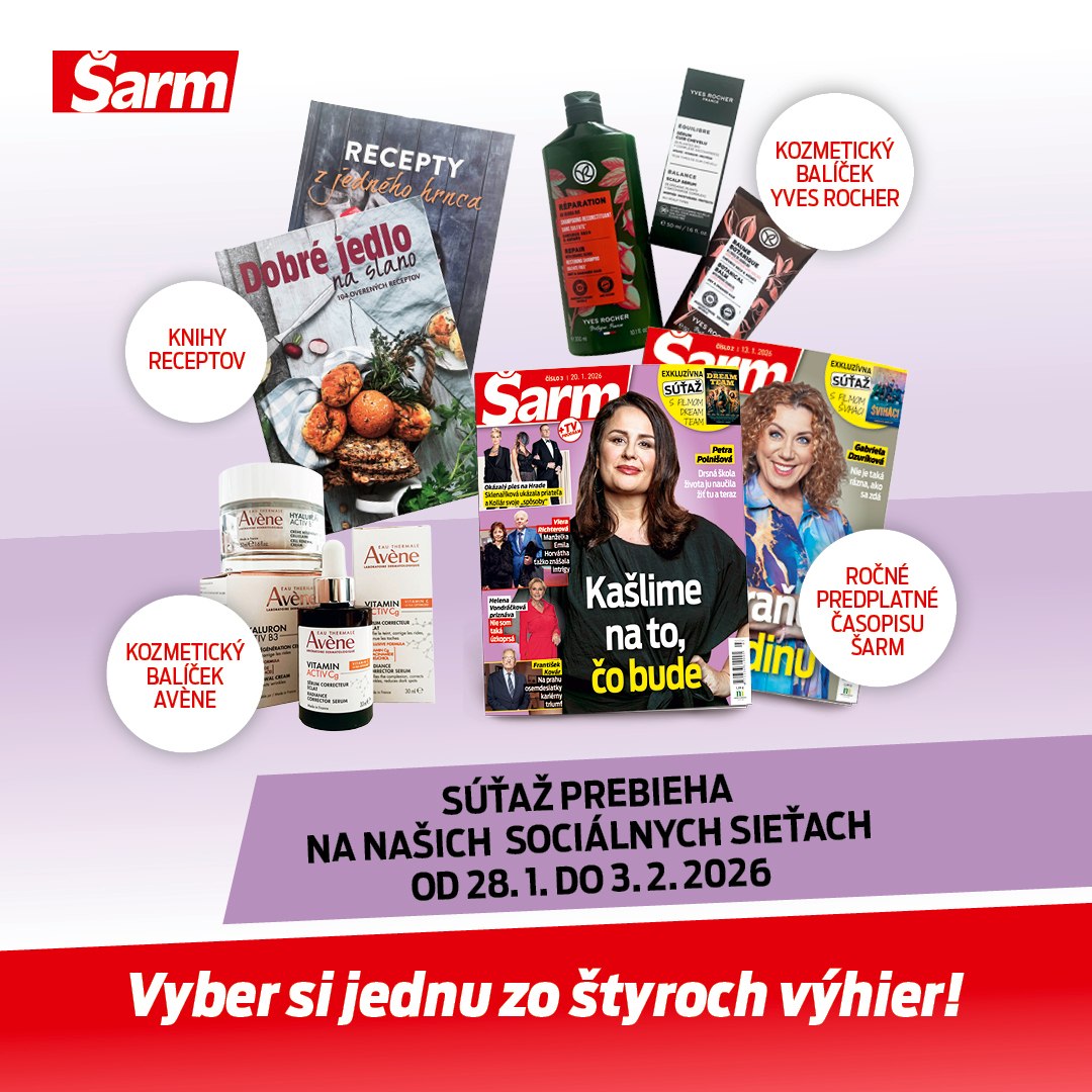 Súťažte s týždenníkom ŠARM o krásne ceny