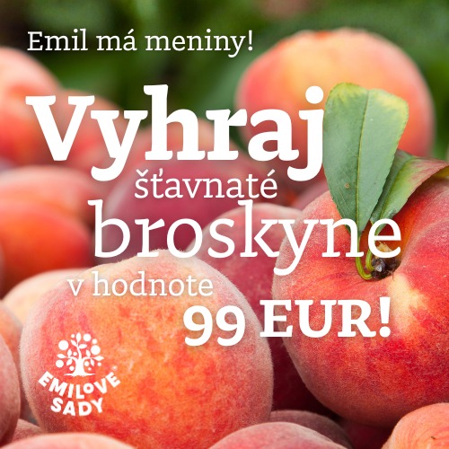 SÚŤAŽÍME O POUKÁŽKY NA BROSKYNE